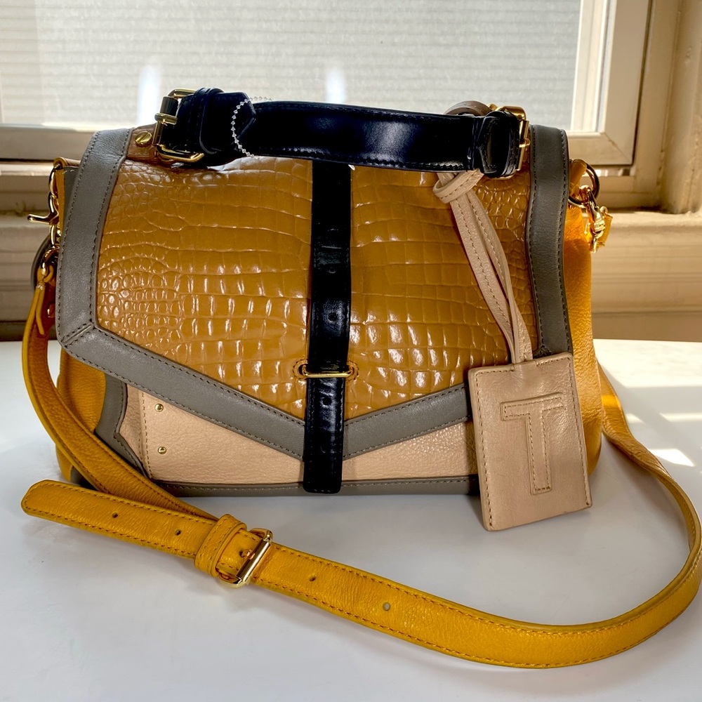 Tory burch Mustard yellow leather bag